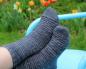 An easy way to knit men's socks with knitting needles Pattern for knitting socks for a man
