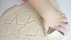 New Year's craft for kindergarten using salt dough