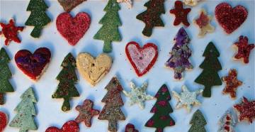 DIY New Year's crafts made from salt dough